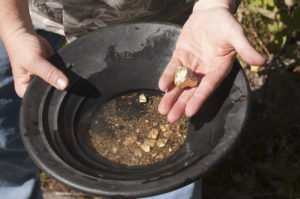 золото в лотке - Добыча золота в России физическими лицами